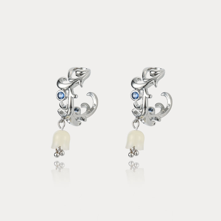 Silver Lily Of The Valley Earrings