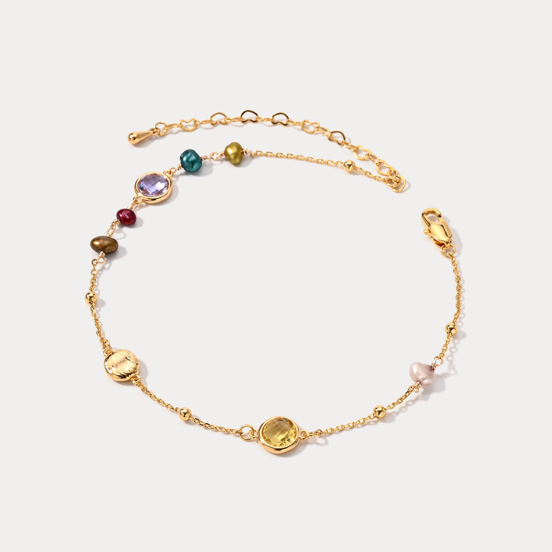Rainbow Station Beaded Bracelet