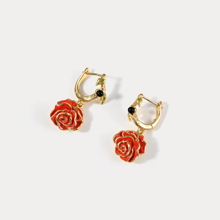 Selenichast Rose Earrings