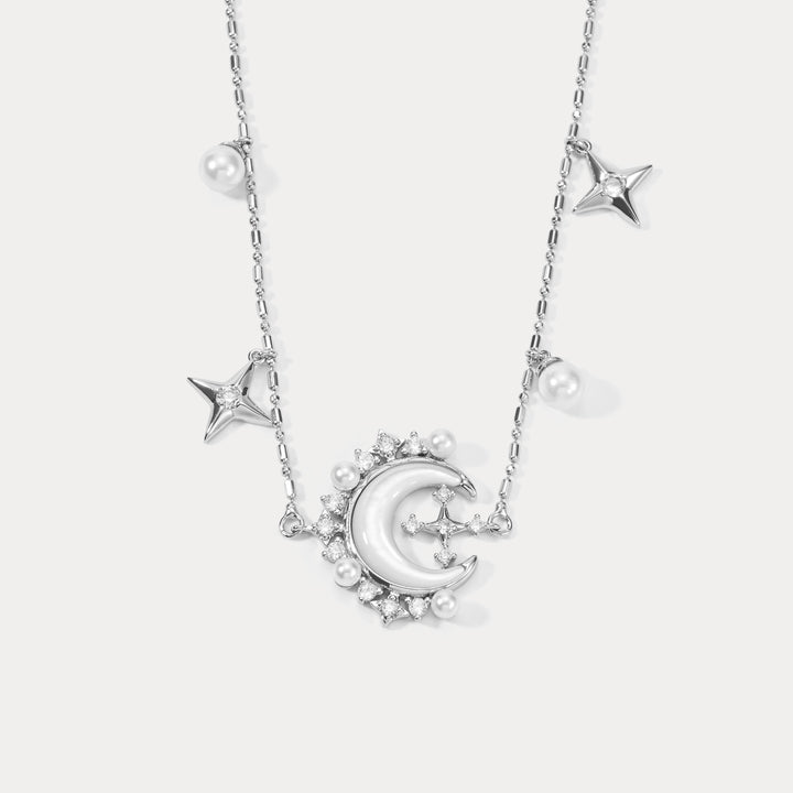 Selenichast Moon and Star Necklace