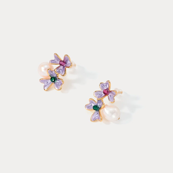 Iris Pearl Earrings