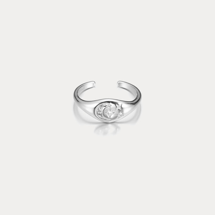 Star and Moon Ring