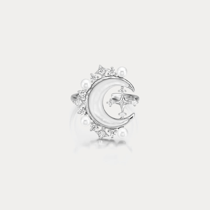 Moon Silver Ring