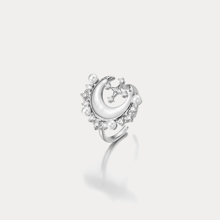 Moon Silver Ring