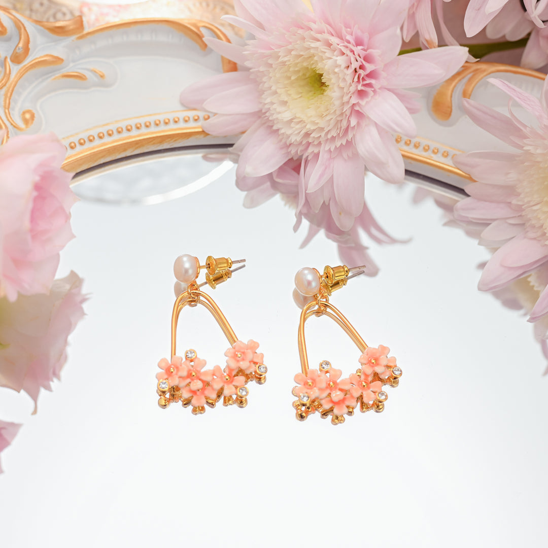 Selenichast Pink Verbena Earrings