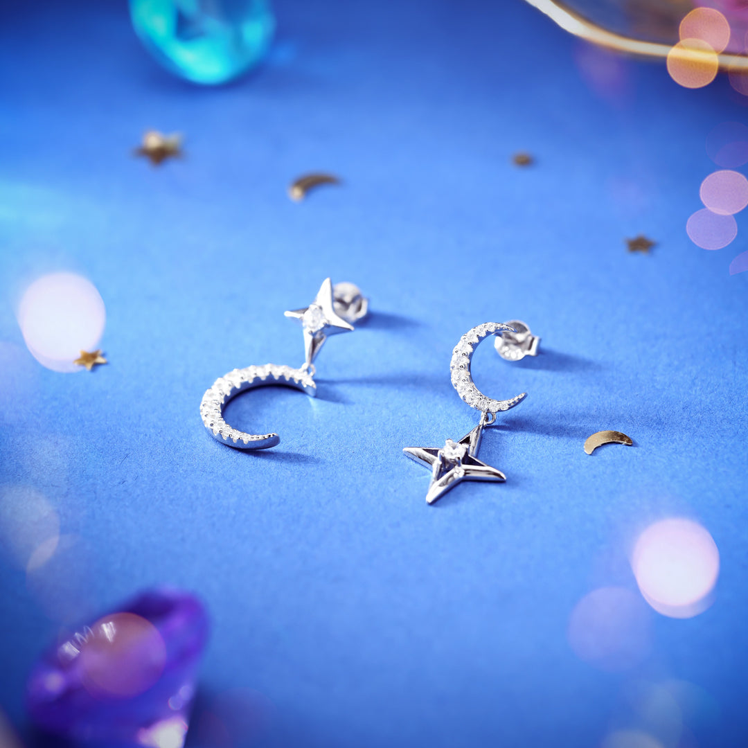 Moon Star Earrings