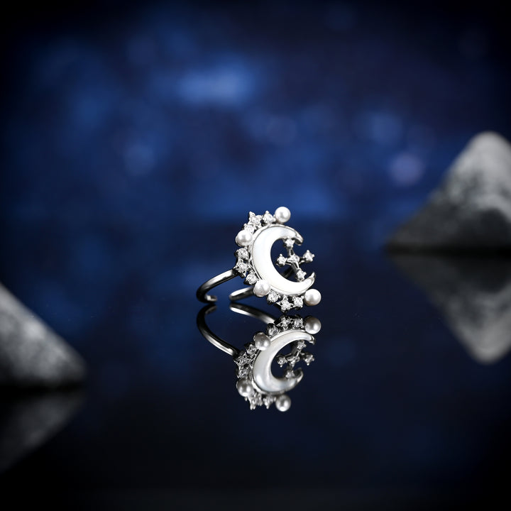 Moon Silver Ring