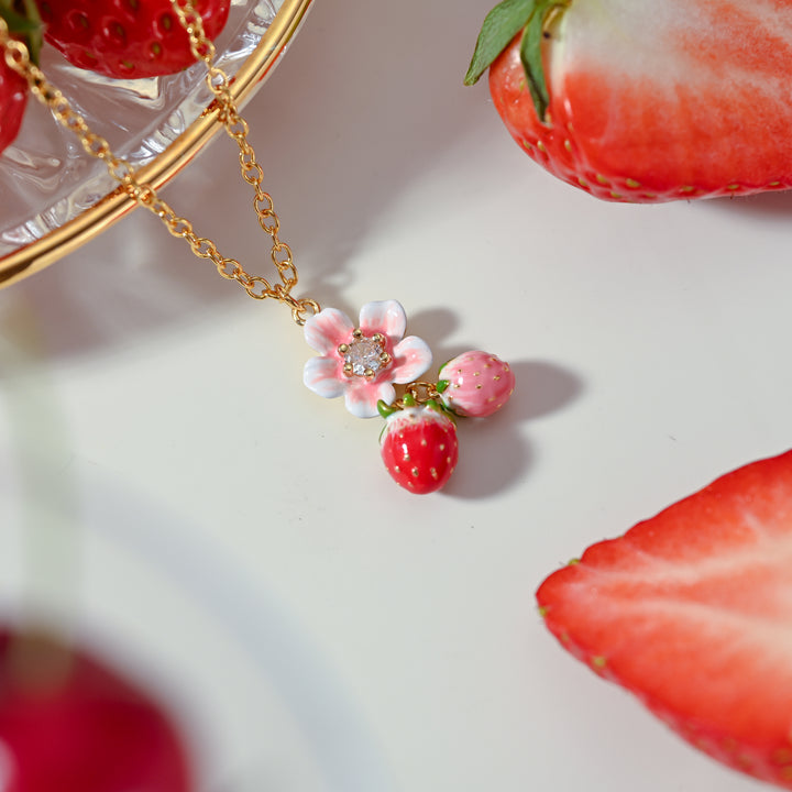 Selenichast Strawberry Blossom Necklace