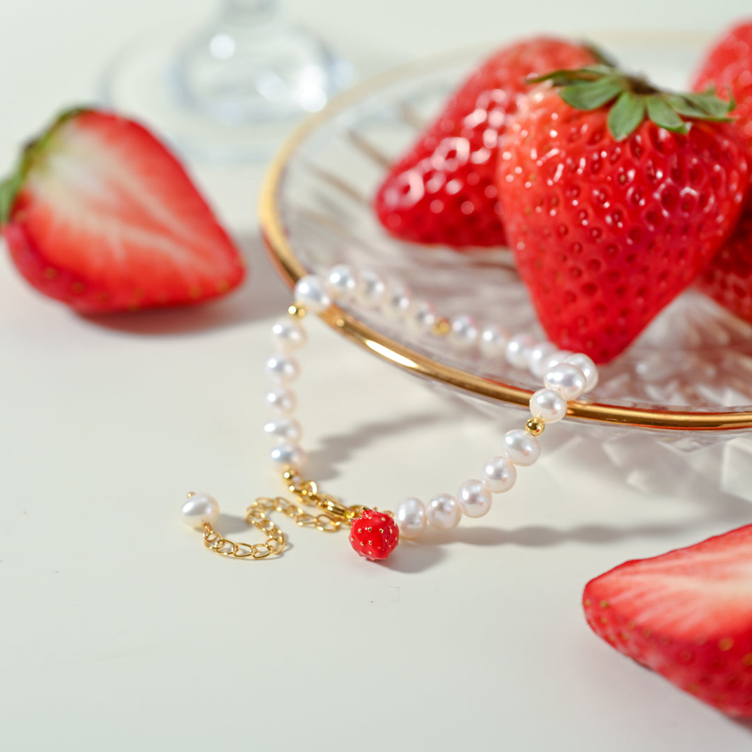 Selenichast Strawberry Pearl Bracelet