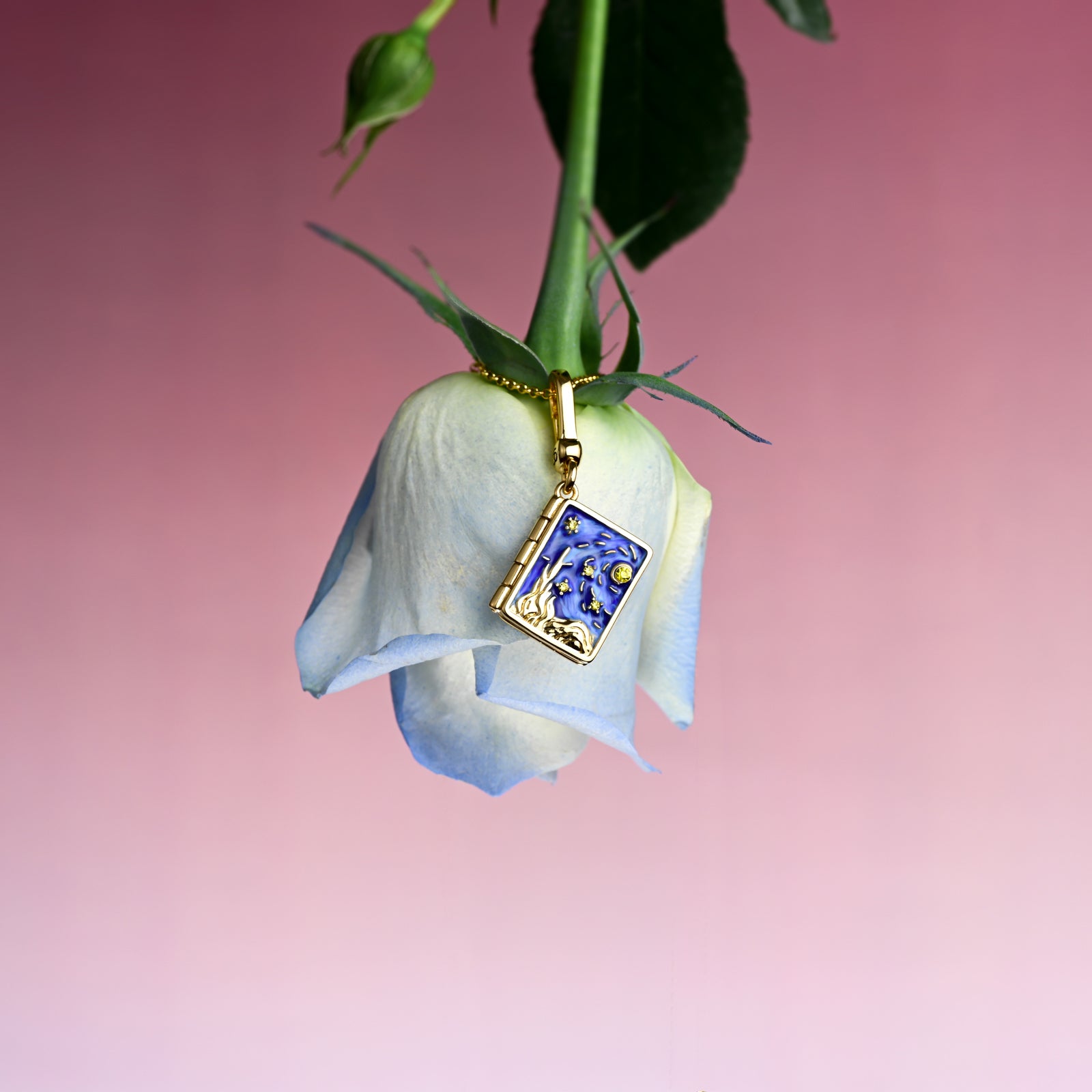 Selenichast Starry Night Locket Necklace