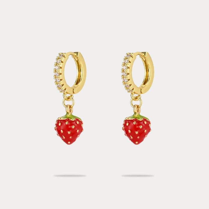 Strawberry Drop Earrings