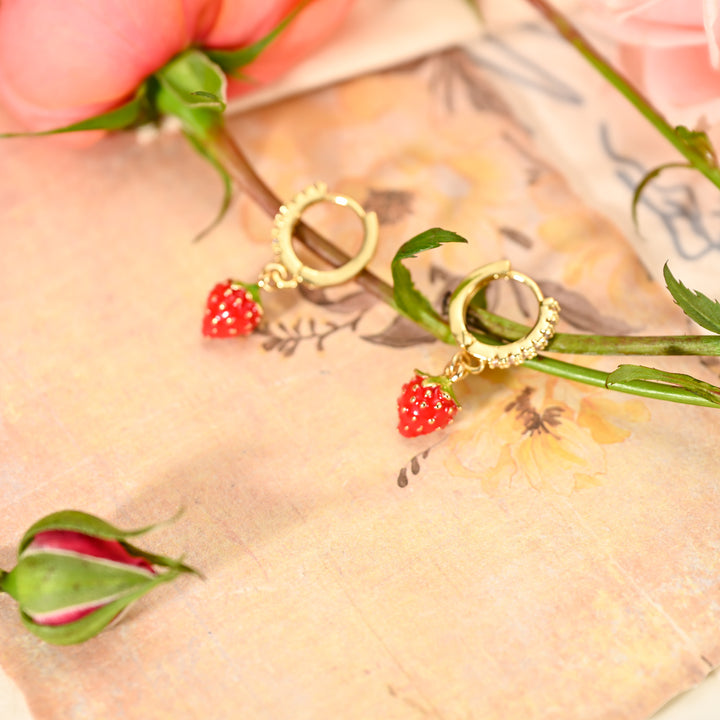 Strawberry Drop Earrings