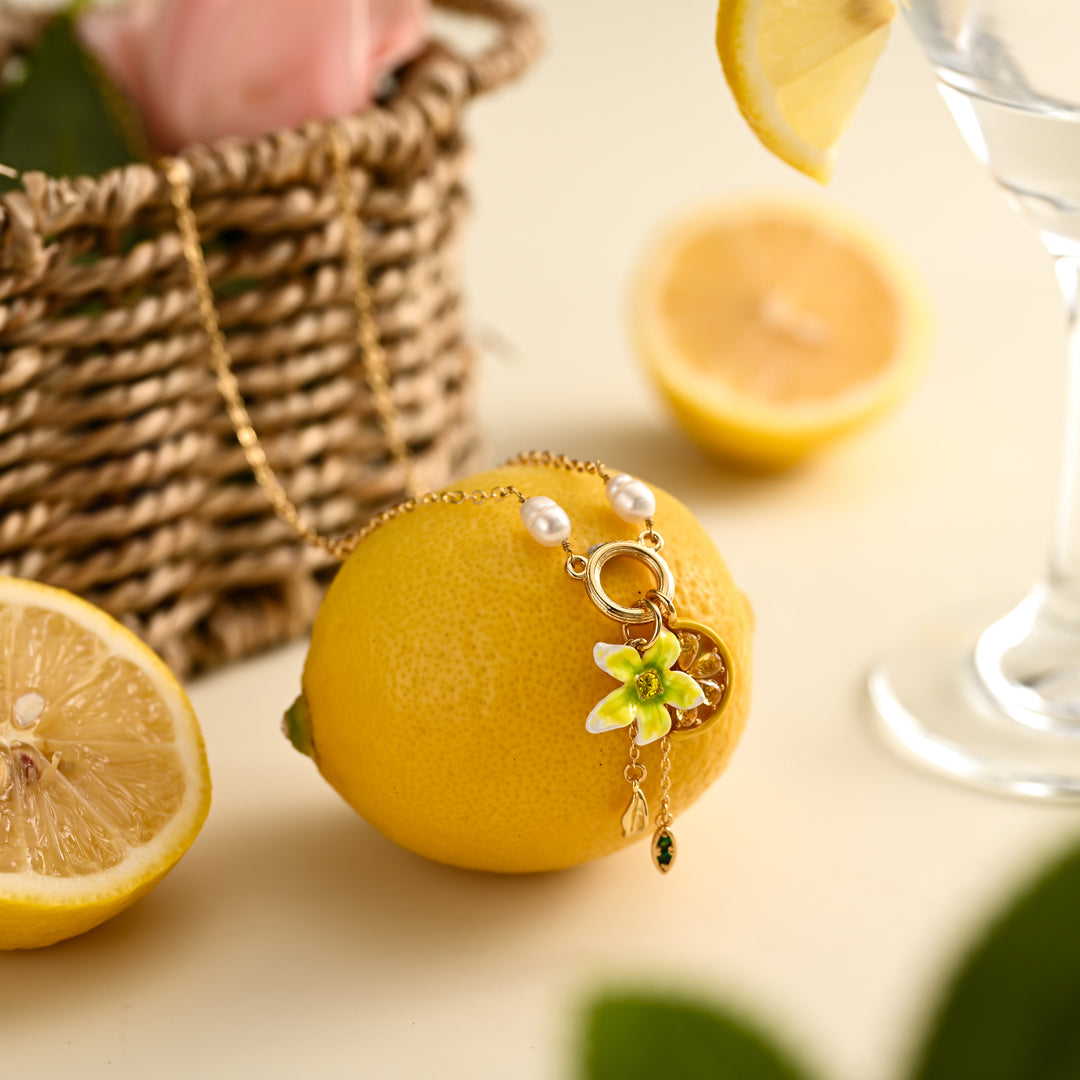 Lemon Flower Necklace