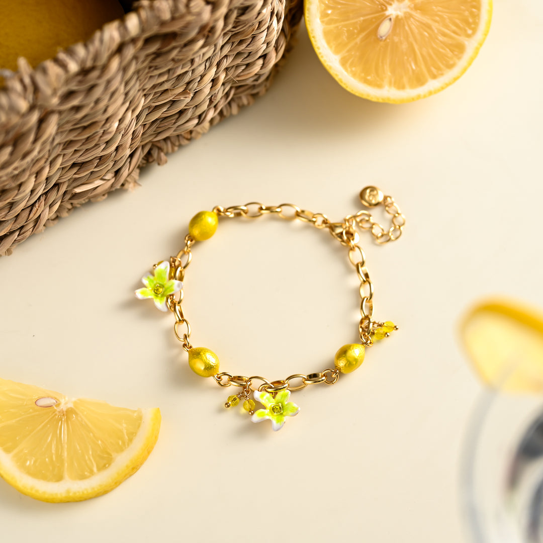 Delicate Lemon Bracelet Gold 