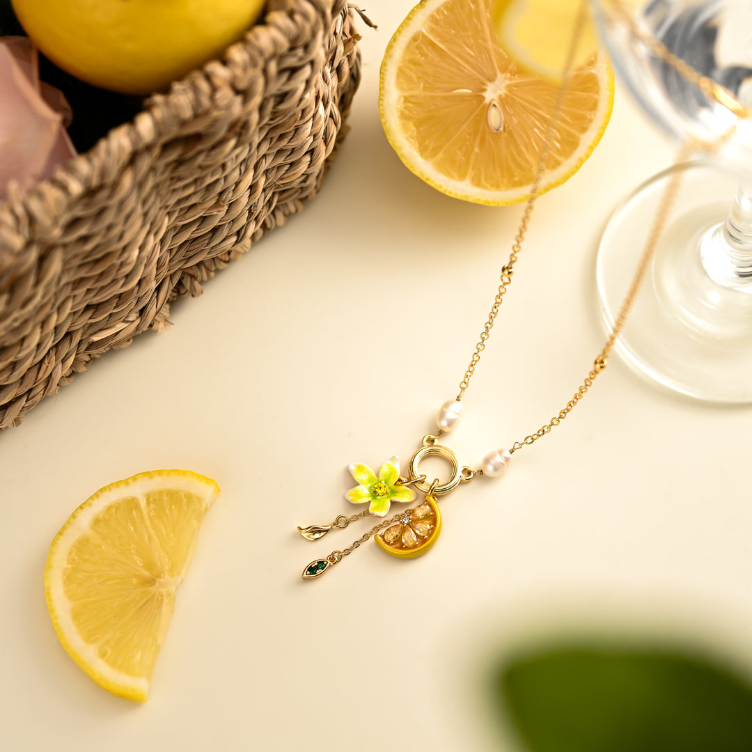 Lemon Flower Necklace