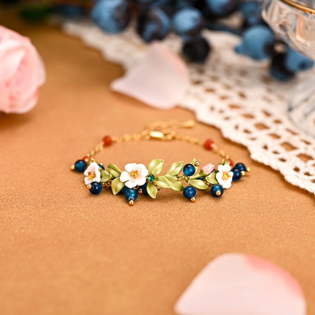 Blueberry Flower Bracelet