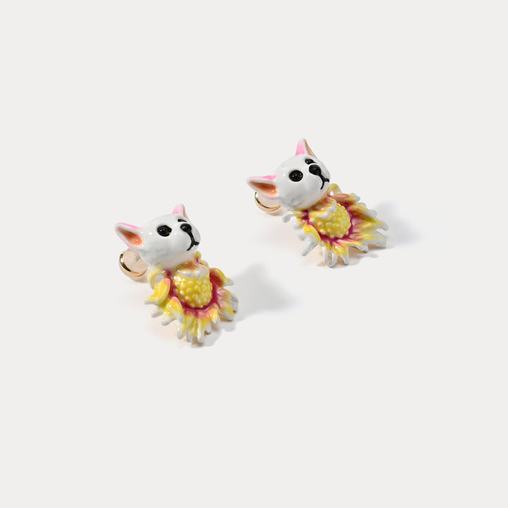 Daisy Dog Stud Earrings