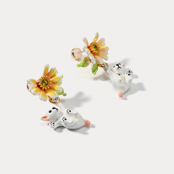 Daisy Dog Earrings