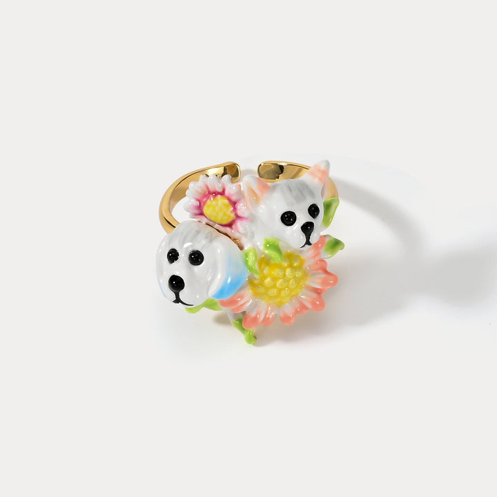 Daisy Double Dog Ring