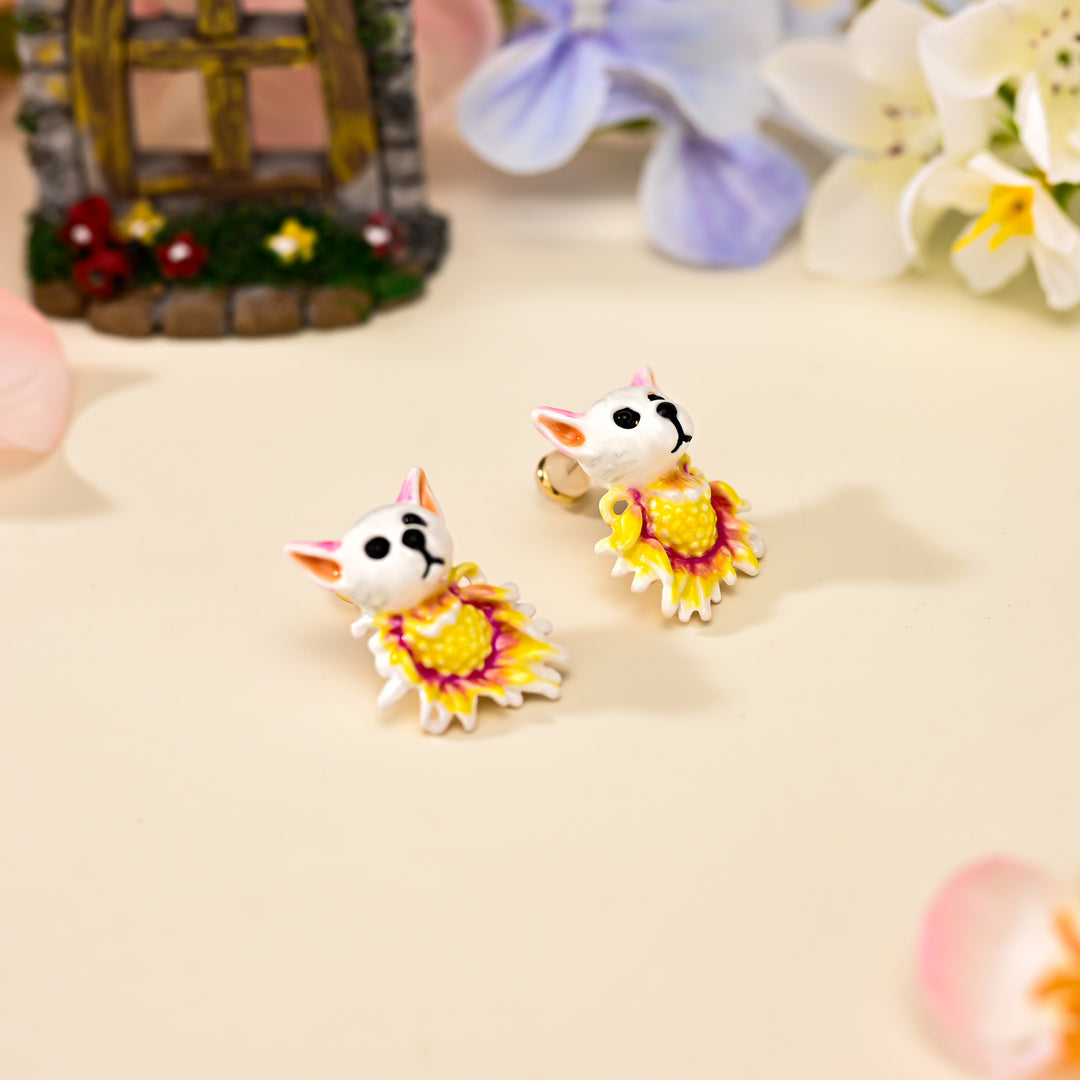 Daisy Dog Stud Earrings