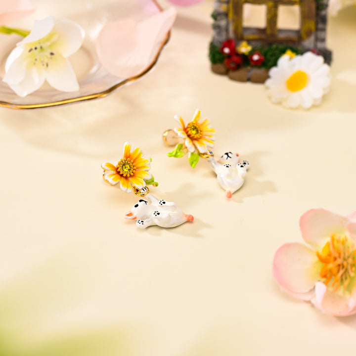 Daisy Dog Earrings