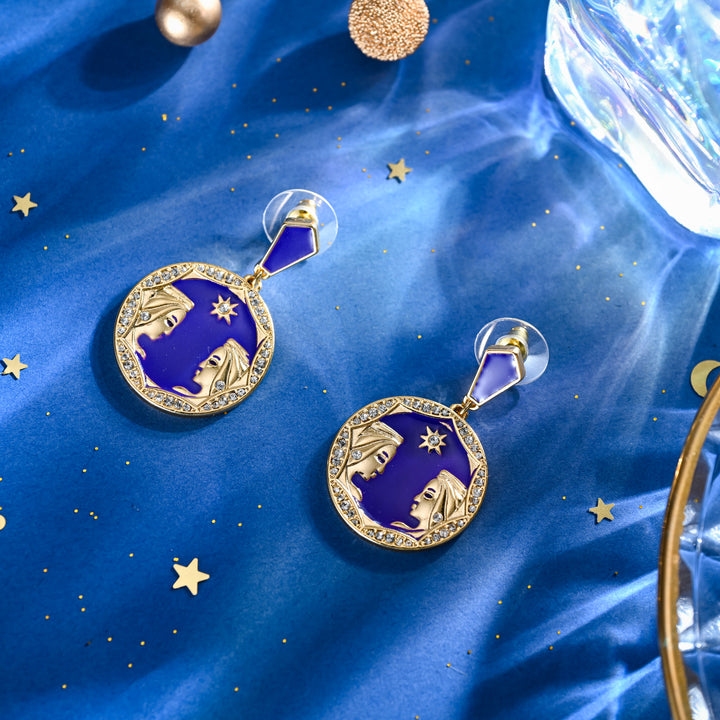 Gemini Enamel Earrings