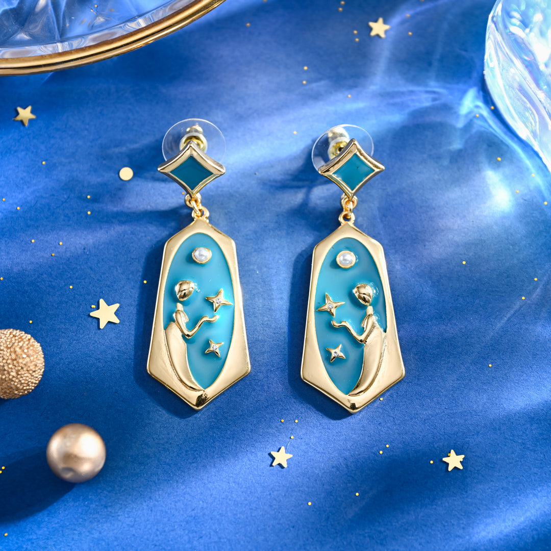 Virgo Enamel Earrings