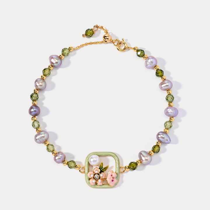 Oil Painting Baroque Pearl Bracelet