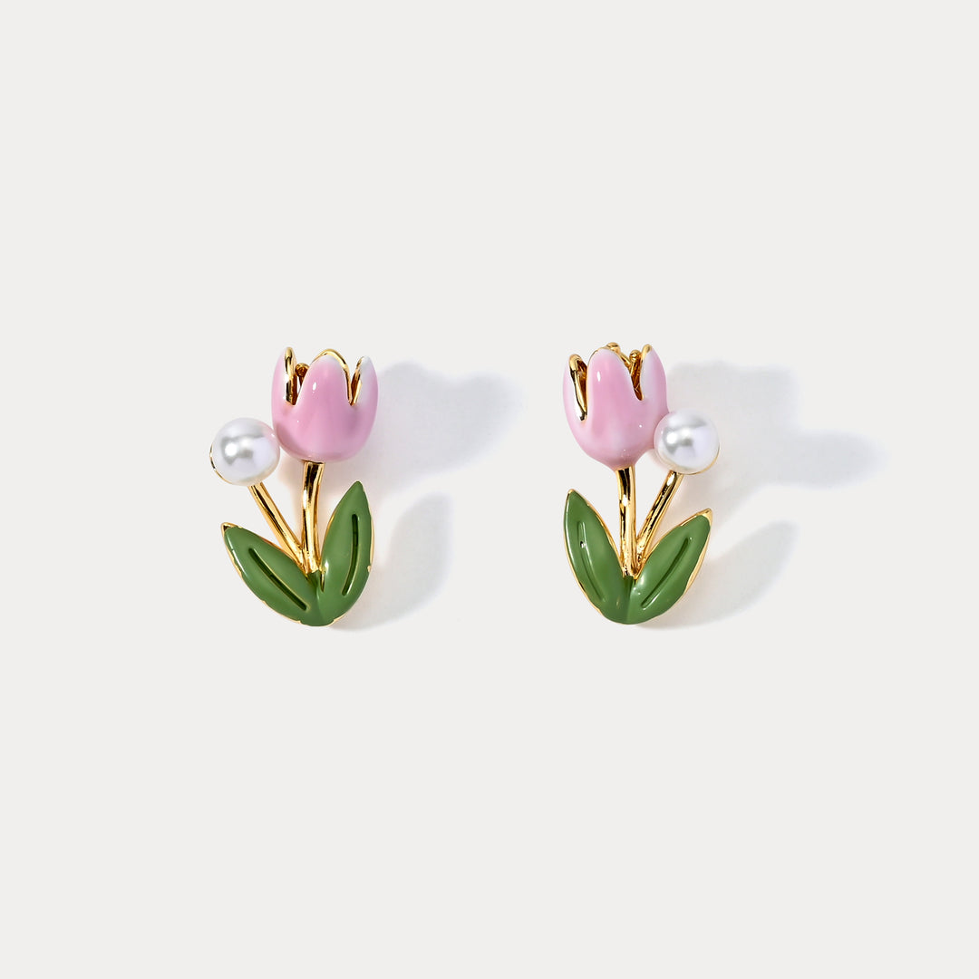 Tulip Stud Earrings