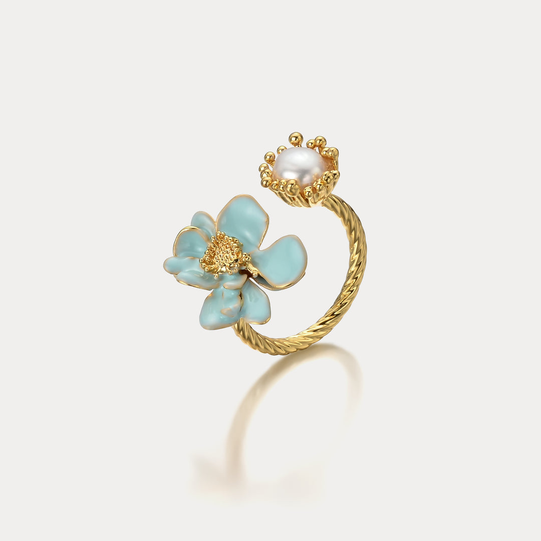 Flower Pearl Ring