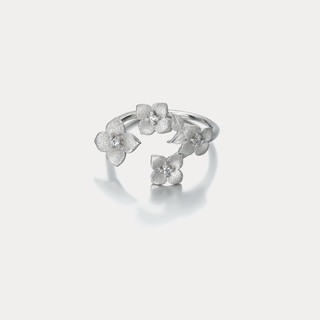 Silver Flower Ring