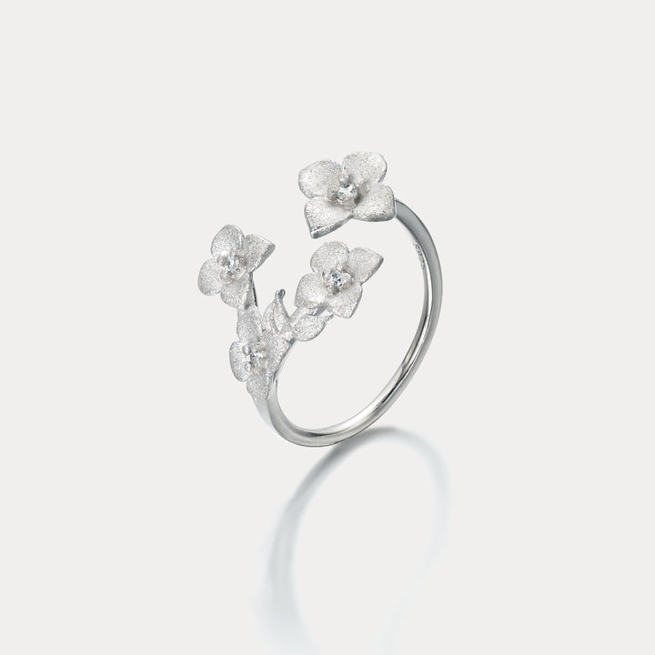 Silver Flower Ring