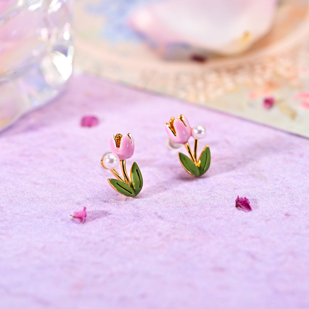 Tulip Stud Earrings