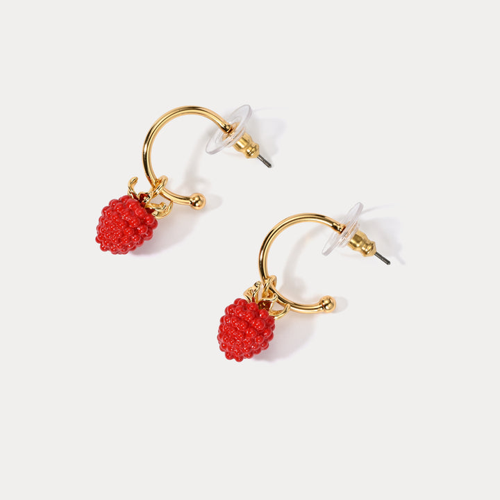 Raspberry Earrings