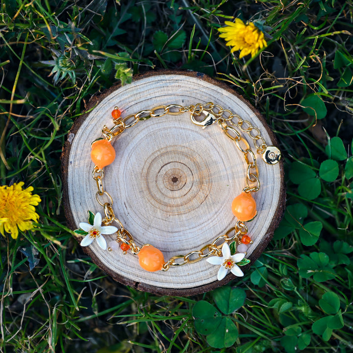 Pretty Orange Bracelet