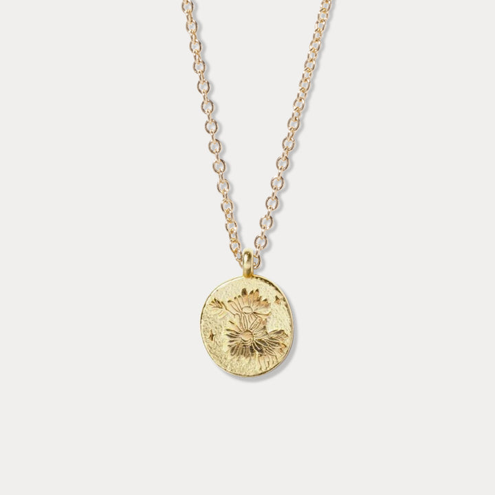 Daisy Necklace - April Birth Flower