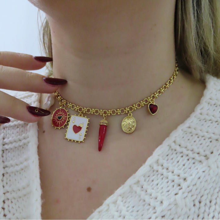 Queen's Card Necklace