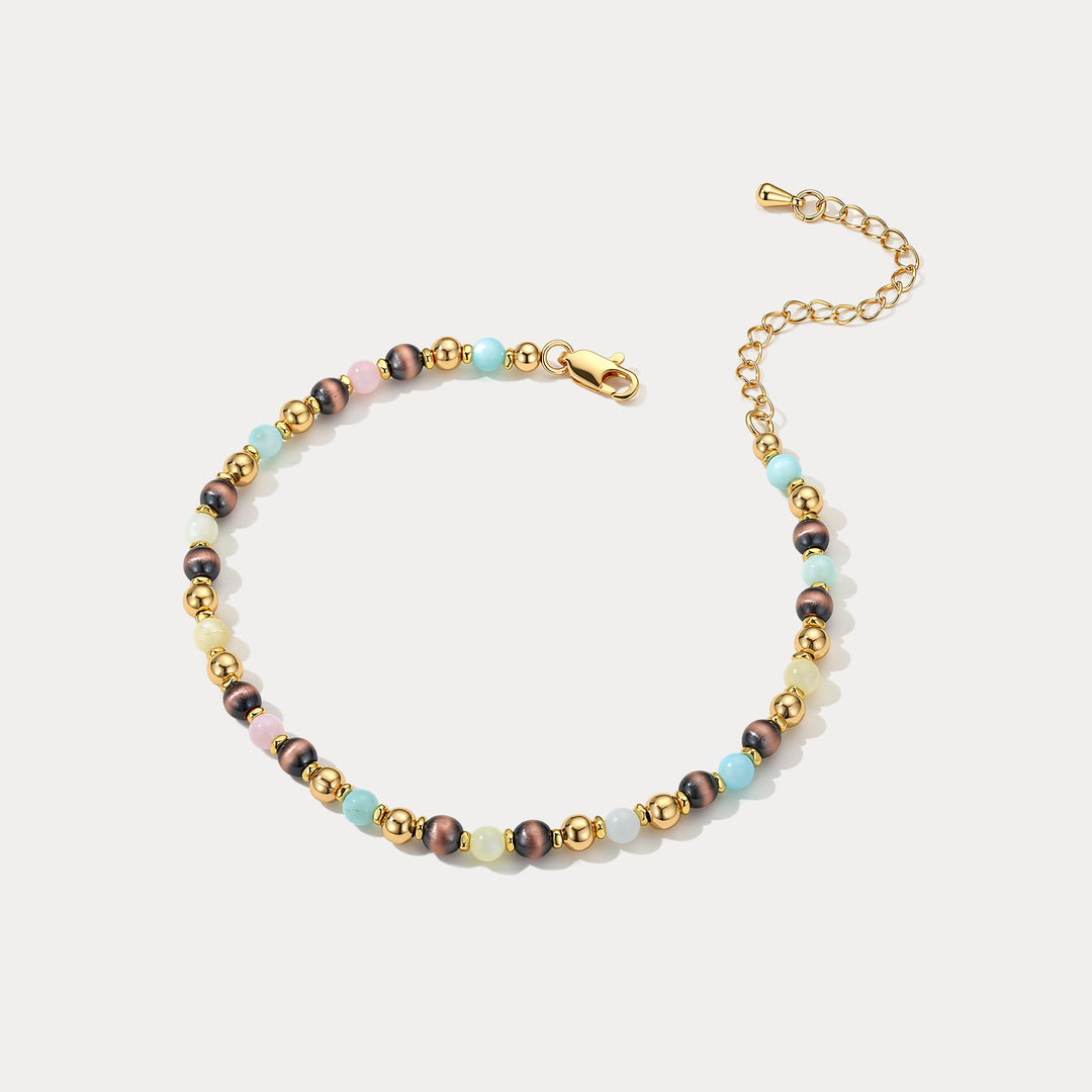 Selenichast Tiger Eye Bead Bracelet