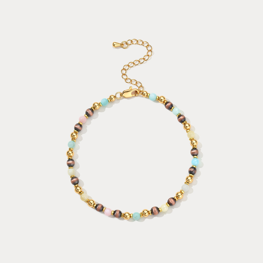 Selenichast Tiger Eye Bead Bracelet