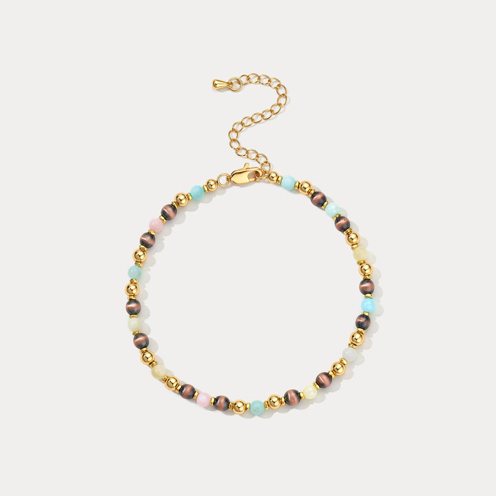 Selenichast Tiger Eye Bead Bracelet