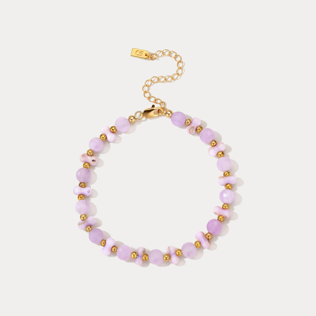 Selenichast Amethyst Beaded Bracelet