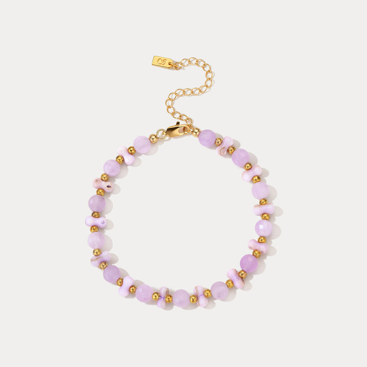 Selenichast Amethyst Beaded Bracelet