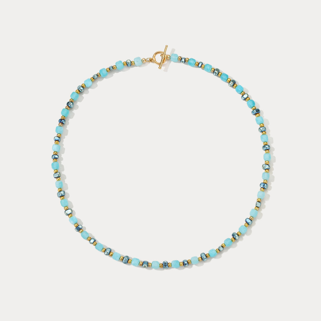 Blue Beaded Necklace