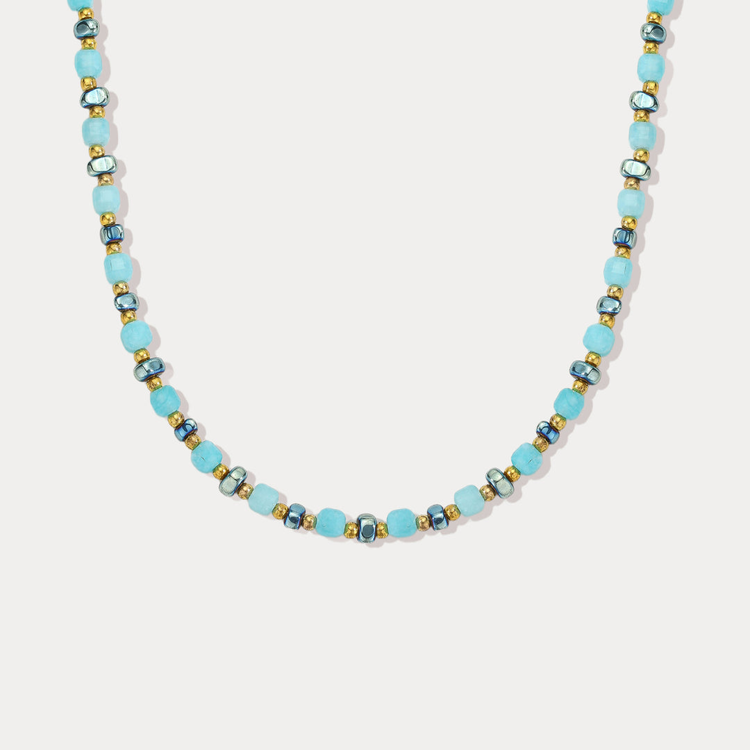 Blue Beaded Necklace