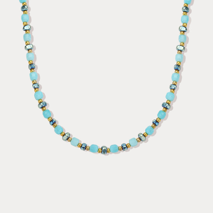 Blue Beaded Necklace