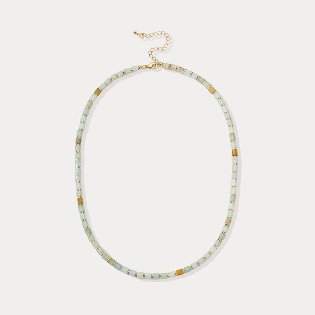 Selenichast Chalcedony Bead Necklace