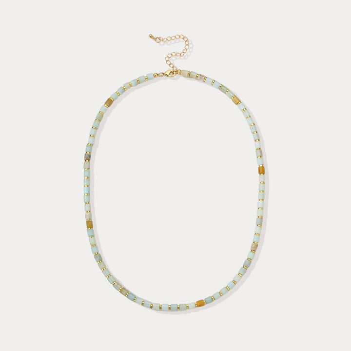 Selenichast Chalcedony Bead Necklace