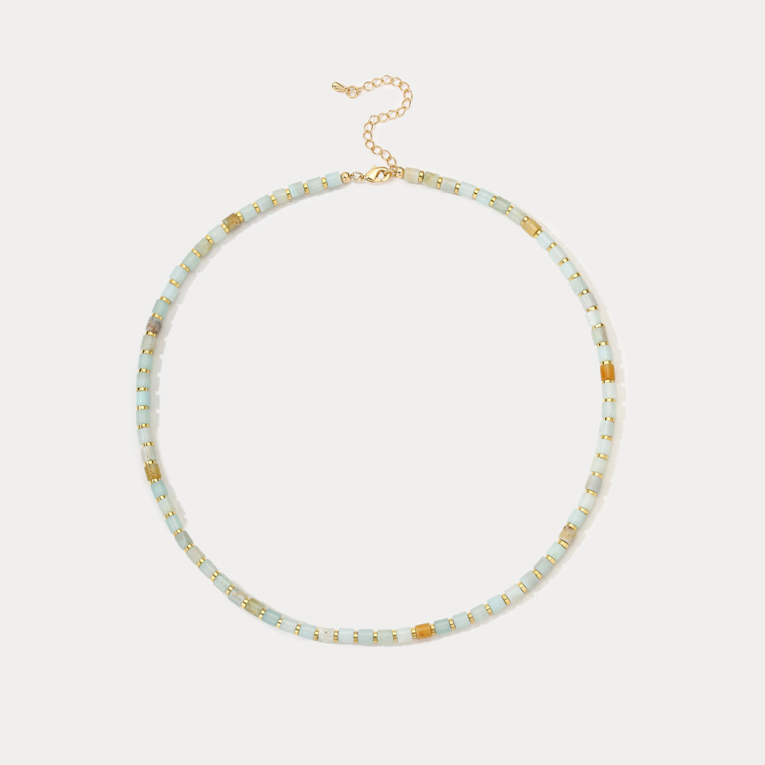 Selenichast Chalcedony Bead Necklace