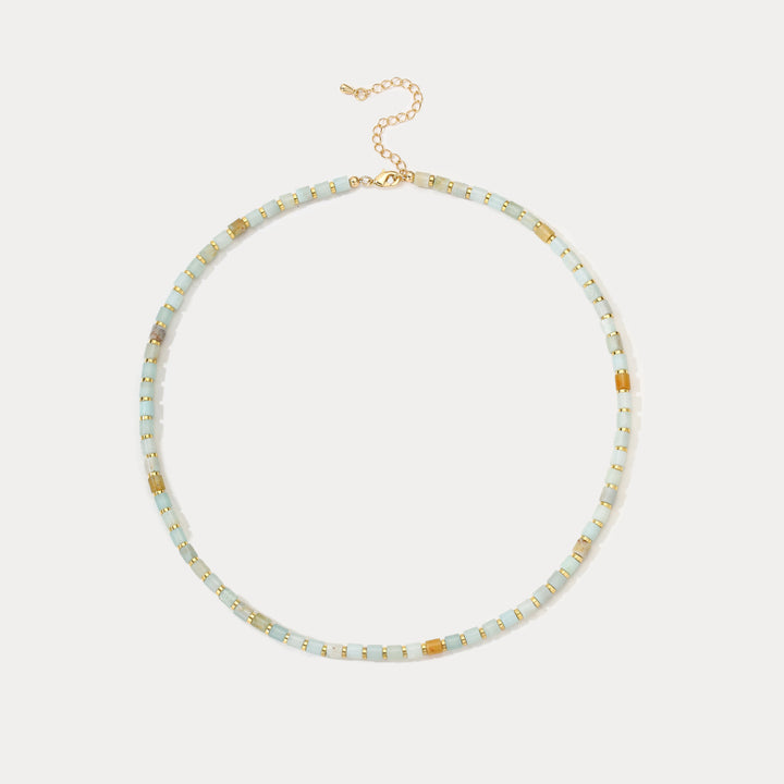 Selenichast Chalcedony Bead Necklace