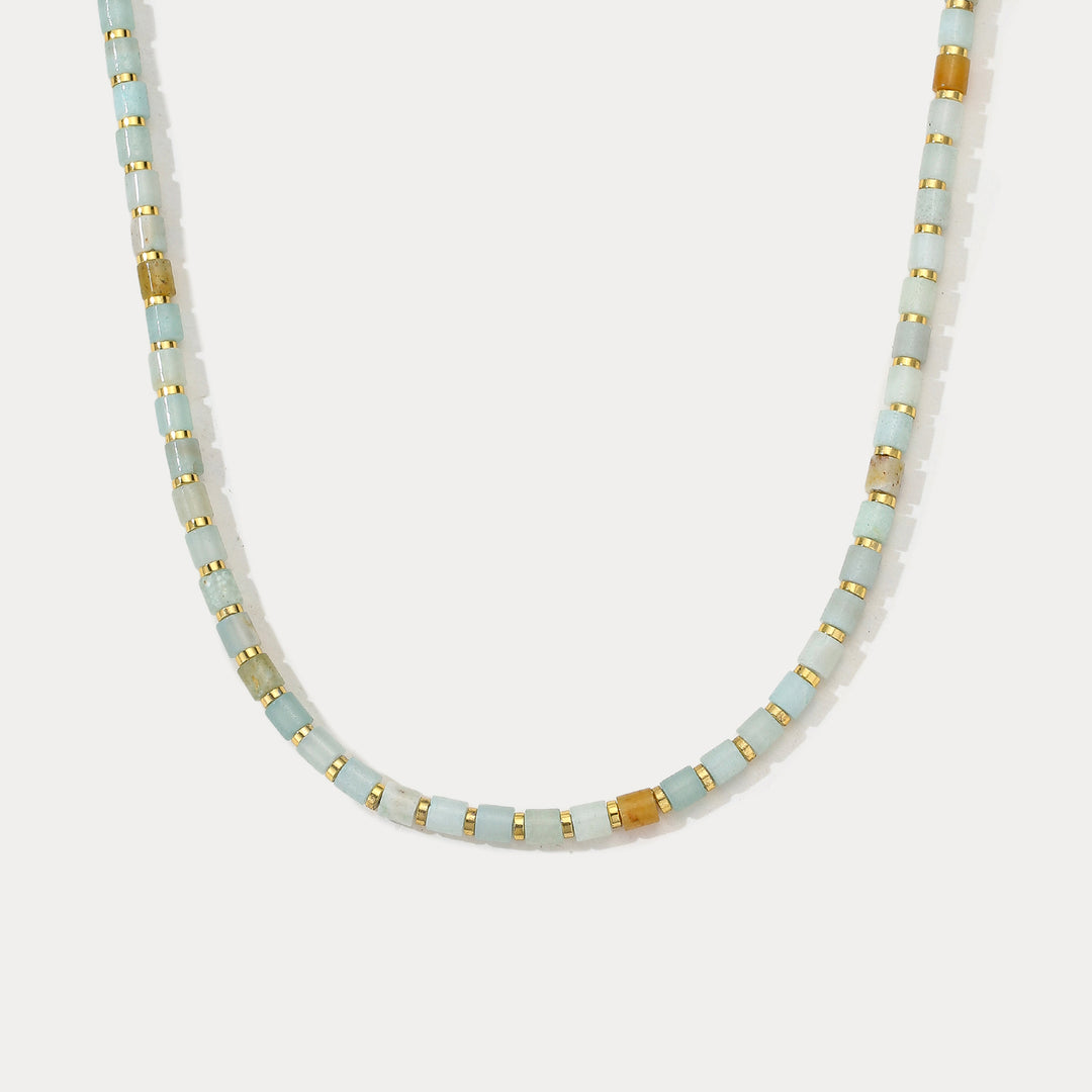 Selenichast Chalcedony Bead Necklace